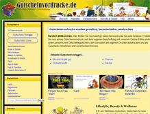 Tablet Screenshot of gutscheinvordrucke.de